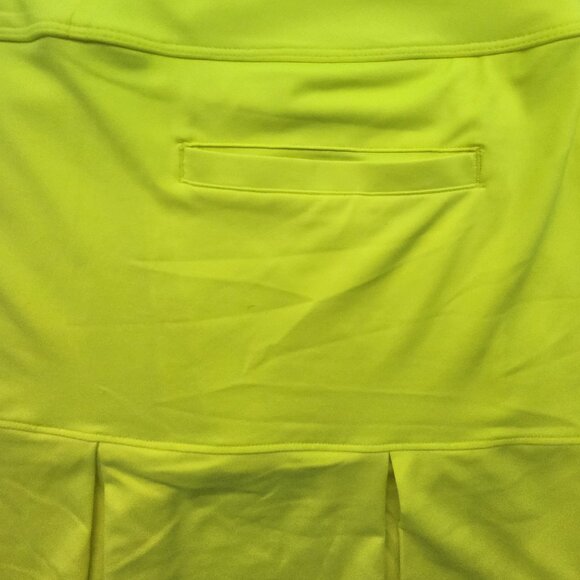 2 Piece Set- Nike Golf Tour Performance Shorts & Skirt Set Neon Yellow - Picture 3 of 10